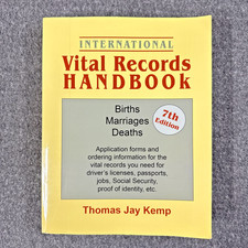 International Vital Records Handbook 7th Edition: Births, Marriages, Deaths picture