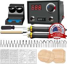 Kit de bolígrafo para quemar madera, temperatura ajustable de 25 a 750 ℃ negro picture
