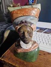 The sculpture in your image is a hand-carved South African multi-stone bust crea picture