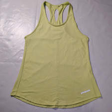 Patagonia Womens S Tank Top Yellow Hi-Vis Racerback picture