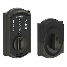 Schlage Touch Aged Bronze Camelot Deadbolt - BE375VCAM716 picture