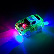 Magical Glowing Race Track Car Toy LED Light Electronic Track Car for Kids Boys picture