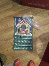 Vintage 1987 Avon Countdown to Christmas Fabric Advent Calendar Mouse COMPLETE picture