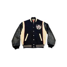 Vintage Harley Davidson American Legend 50 Year Anniversary Letterman Jacket XL picture