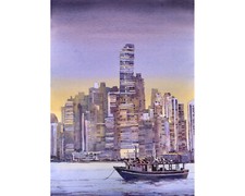 Colorful sunset Panama City Central America travel essentials home decor (print) picture