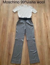 Vintage Moschino Cheap and Chic Grey Lana Wool Trousers Pants picture