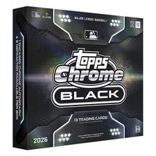 2026 TOPPS CHROME BLACK MLB BASEBALL HOBBY BOX - FACTORY SEALED - eBay LIVE RIP picture