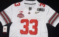 Jack Sawyer Ohio State National Championship Gold OSU 33 White Jersey Buckeyes picture