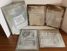 5 different Heilemans Old Style Beer Newspaper print plates, LaCrosse, Wisconsin picture