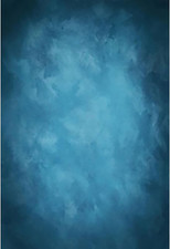5X7Ft Solid Color Backdrop Blurry Blue Photo Background Abstract Blue picture