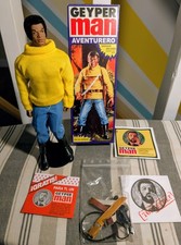 NEW VINTAGE GEYPER MAN BLACK ADVENTURER GI Joe Action Man vtg Muscle Body picture