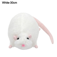 35/50cm Cute Cartoon Mouse Plush Doll Soft Flower Branch Rat Stuffed Animal Pill picture