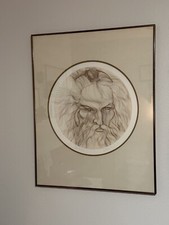 Guillaume Azoulay Shahrit on Paper Etching  Signed Numbered Framed Beautiful picture