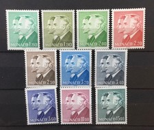 MONACO #1505-1514, PARTIAL SET. PRINCES’ RAINIER III & ALBERT.  MNH picture