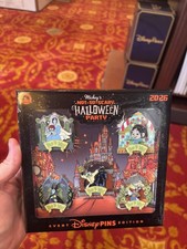 Disney Parks 2026 Mickey’s Not So Scary Halloween Party Box Set 5x Pins New picture