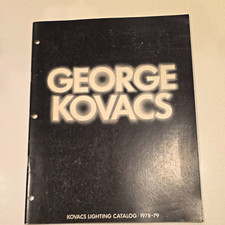 George Kovacs Lighting Catalog 1978-79 Illustrated English Booklet picture