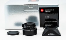 Leica 28mm F5.6 Summaron-M Matte Black Paint Boxed #11928, USA Seller picture