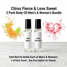 Citrus Fierce & Love Sweet 2 Pack 10ML RollOn Perfume Body Oil Bundle picture