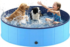 Foldable Dog Pool, Collapsible Dog Swimming Pool 72