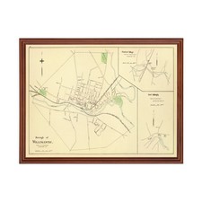 Old Map of Central Village, CT 1893 - Vintage Central Villag picture