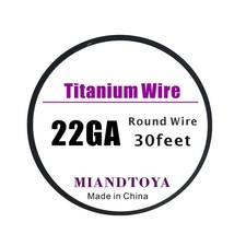 Pure Titanium Wire 30Feet 22 Gauge 0.63Mm round for Jewelry Making Handmade Arts picture