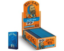 ZIG-ZAG Rolling Papers Ultra Thin Blue  1 1/2 Size (24-Pack) Pre-Priced $0.99 picture