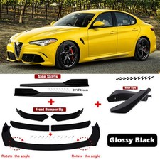 For Alfa Romeo Giulia Front Bumper Lip Chin Spoiler Body Kit Side Skirt Rear Lip picture