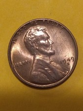 1949 S ERROR? Uncirculated wheat penny/ check reverse (ONE CENT LETTERS) picture