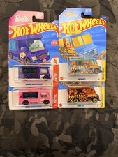 2025/26🔥Hot Wheels🔥Barbie Dream Camper & Quick Bite 4 Pack, All 4 Different, picture
