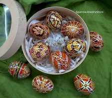 Handmade Ukrainian pysanka Traditional easter decor Holiday decor Gift for her picture