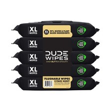 DUDE Flushable Wipes, Extra Large Shea BUTTer Smooth Wet Wipes, 240 Count picture