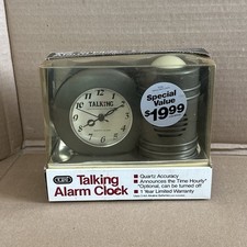 New Vintage TOZAI Talking Alarm Clock Quartz in Original Box (SC470) picture
