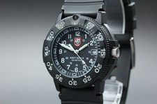 Rare Limited [MINT] Luminox Navy Seal 3000 Black Dial w/ Date 45mm Men's JAPAN picture