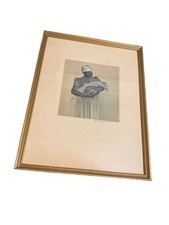 ELIZABETH O’NEIL VERNER ARTIST SIGNED FRAMED ORIGINAL  PRINT BLUE BABY picture