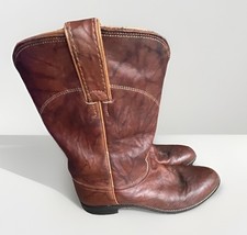 Justin Western Roper Boots Marbled Chestnut Men’s 10.5 D 3163 Deerlite picture