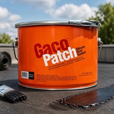 GacoPatch GP1573 Black Silicone Roof Patch Coating 2 Gallon Waterproof picture