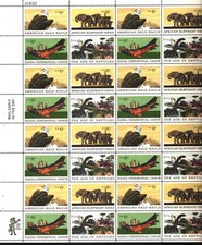 ODZ&ENDZ MNH SHEET OF 32 (FOLDED) US Natural History Issue SCOTT 1387-1390 1104 picture