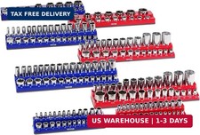 VEVOR Magnetic Socket Organizer Set, 8PCS Socket Holder, 1/4'', 3/8'' & 1/2'' Me picture