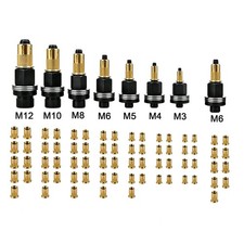 84 Manual Rivet Nut Tool Kit M3-M12 Carbon Steel Threaded Inserts for Auto & DIY picture
