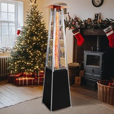48,000 BTU Pyramid Patio Heater Backyard Winter Patio Outdoor Heater w/Cover picture