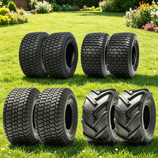 2X 24x12.00-12 Lawn Mower Tires 24x12x12 Tractor Turf Tire 4PR 24x12-12 Tubeless picture