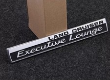 Land Cruiser Executive Lounge Emblem Badge Silver Tailgate Fender Sticker picture