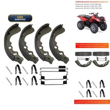 JAVIK Front Brake Shoes Springs Pins Suzuki QuadRunner 250 LT-F250 LT-4WD picture
