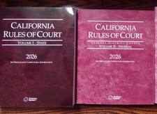 2026 California Rules of Court – State and Federal District Cour Thomson Reuters picture