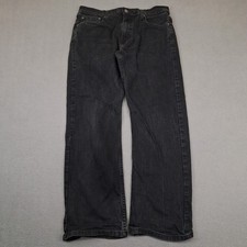 Levis 569 Jeans Mens 32x30 Black Loose Straight Fit Denim Waterless Levi's Sz 32 picture