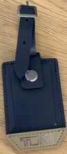 NWOT Tumi Luggage Tag In Navy/Tan. Never Used Direct From Tumi picture