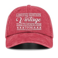 Birthday Gifts for Him Her, Ideal Gifts for Men Women, Vintage Hat 1996 03.red picture