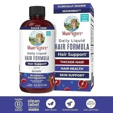 Mary Ruth's Daily Liquid Hair Formula Supplement Blueberry Pomegranate Flavor picture