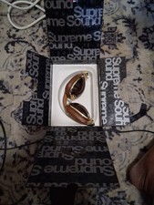 Skullcandy Roc Nation Aviator Clear Brown Gold Headphones Transparent No Cord picture
