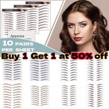 Eyebrow Sticker 4D Hair-like False Eyebrows Waterproof Tattoo Long Last Makeup picture